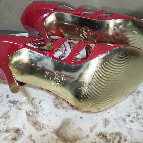 Red Strap Sandals - Picture 4 of 4